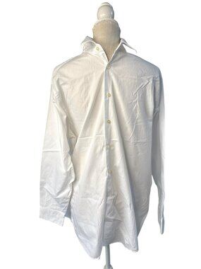Calvin Klein Mens White Button-Up Shirt Size 16 ½